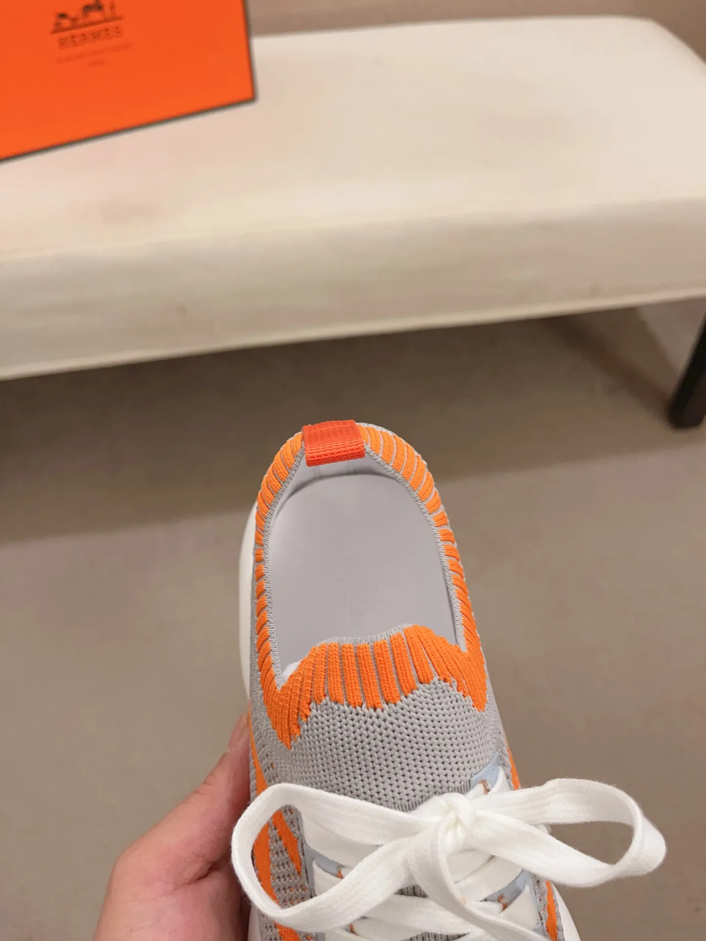 Men's clothing and shoes💰: 420💰《HERMES》【Classic Original Version】Hermès; top 🔝purchasing agent🔍🔍men's latest 🇺🇸 counters are on sale at the same time, original fly-knit fabric imported from Italy is exquisite in workmanship (Italian 🇮🇹Imported water-dyed 🐂cowhide lining) sole: original sole provided by the original factory, ⚠️exclusive double-layer activity·TPR·rubber·combined molded outsole; Code number: 38-44 (45/46 can be customized, non-refundable)